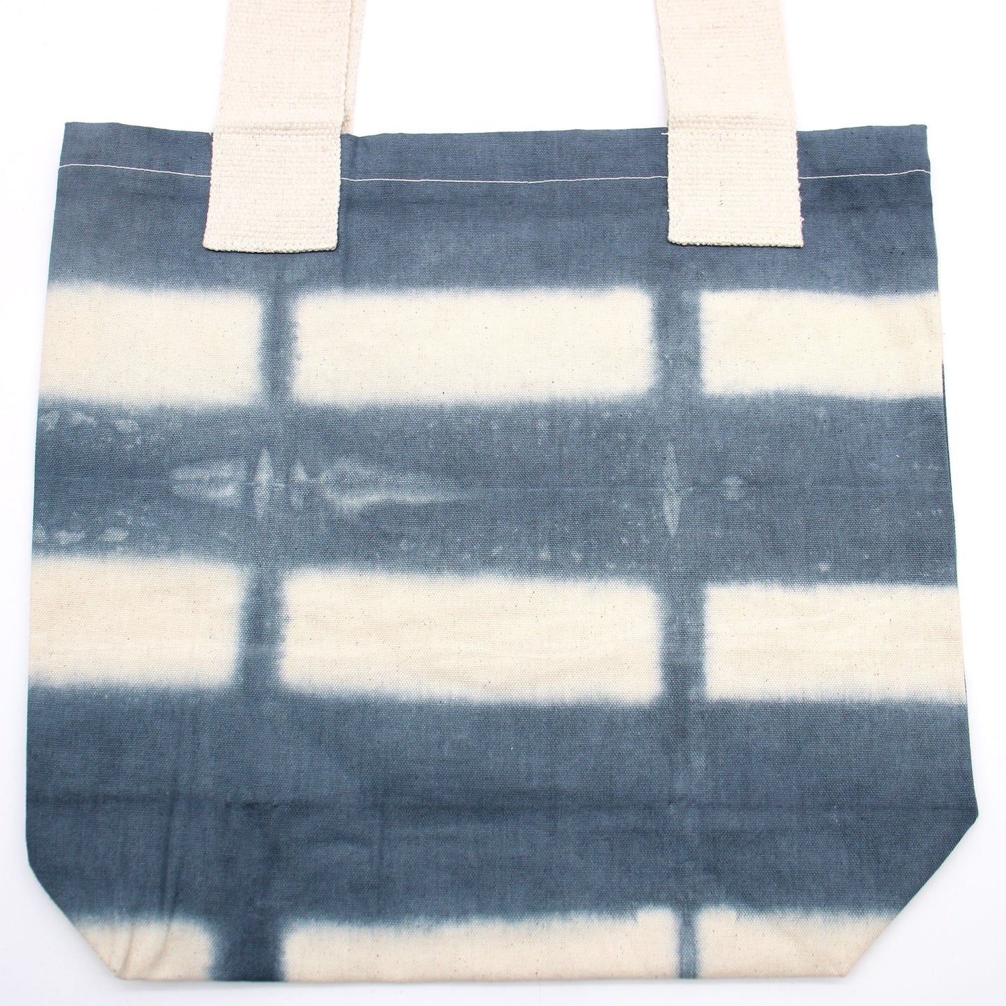 Natürlicher Tye-Dye Baumwollbeutel 8oz 38x42x12cm Graue Blöcke Natürlicher Griff