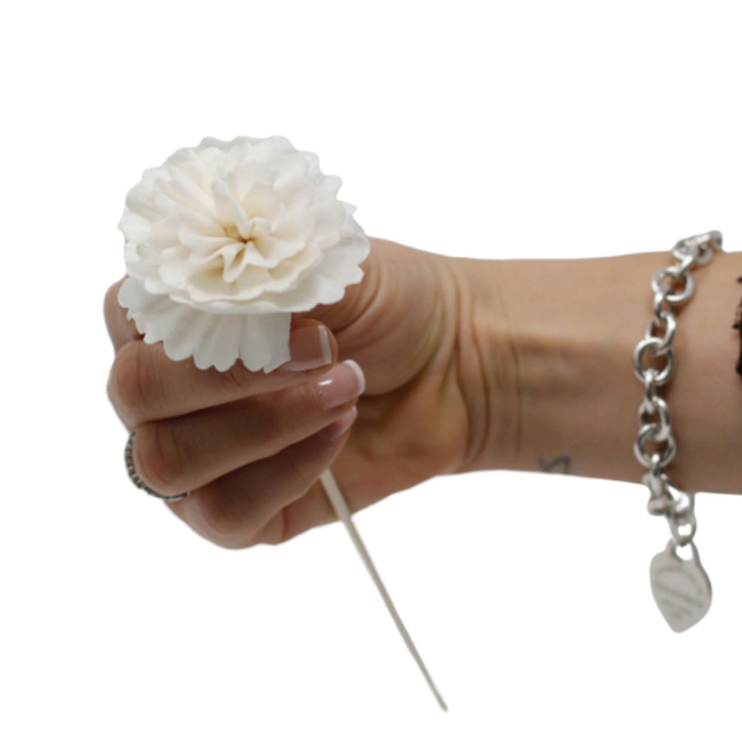 Natürliche Diffusorblumen - Nelke auf Holzstab