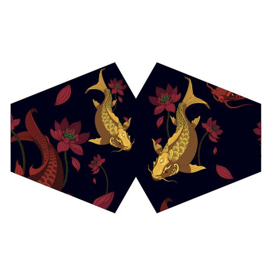 Wiederverwendbare Mode Gesichtsmaske Goldener Fisch Erwachsene