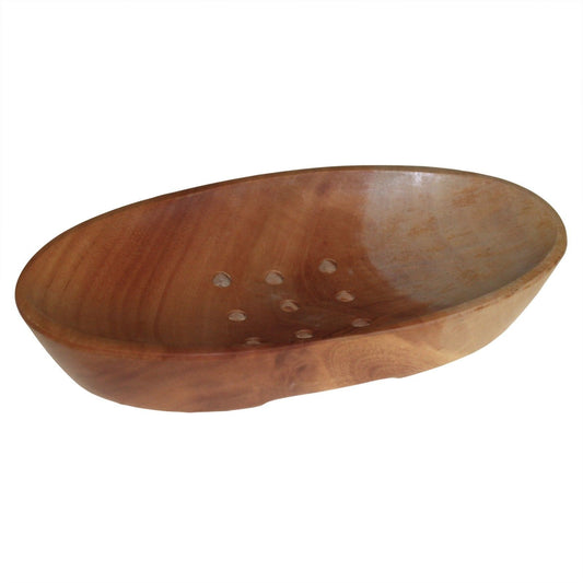 Klassische Mahagoni Seifenschale Oval