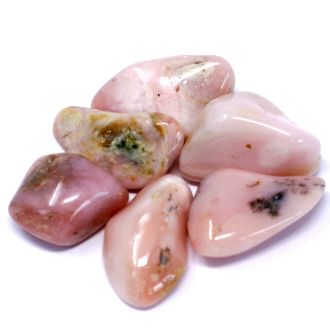 24er Set Mittelgroße Tumble Steine - Peruanischer Opal B Klasse