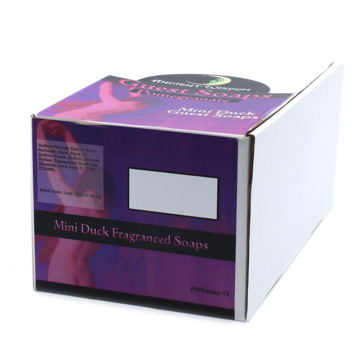 Lila Ente Gäste Seife - Granatapfel