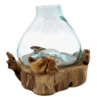 Molten Glass Großer Fisch Tank 32cm