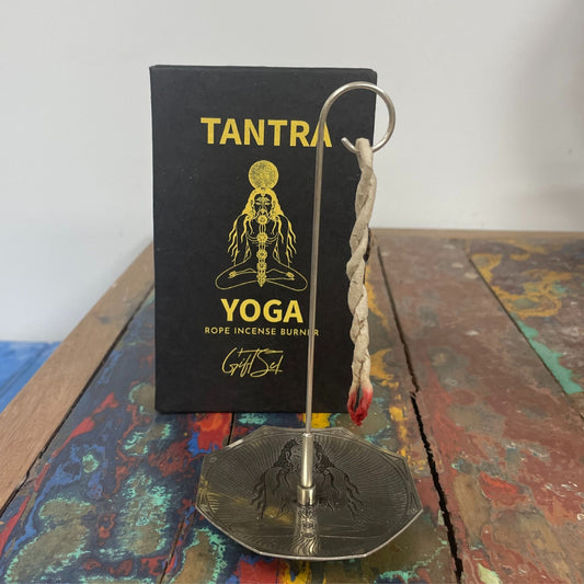 Seilrauchen und Silberne Halter Set Sieben Chakras