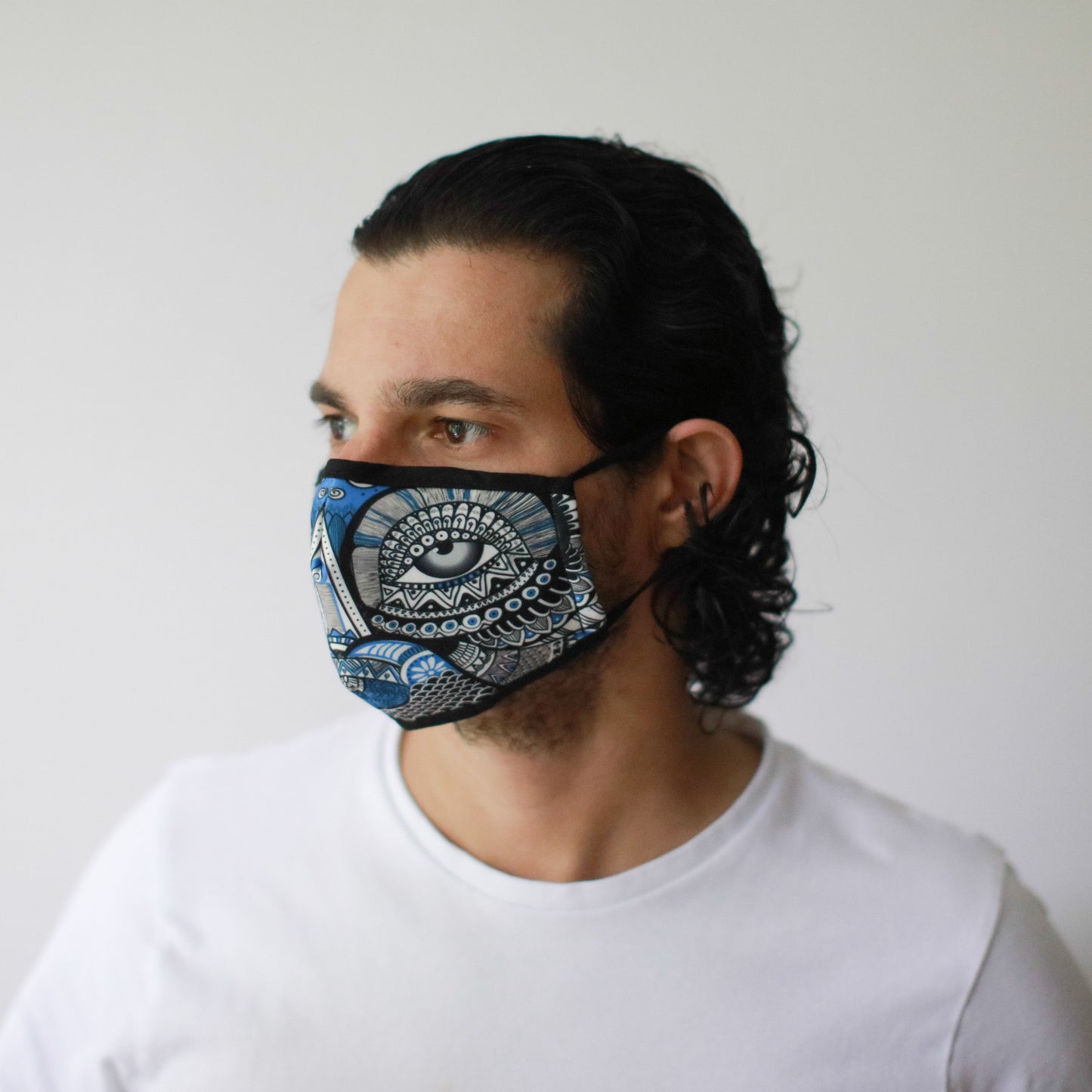 Wiederverwendbare Modische Gesichtsmaske - Mystischer Eule (Erwachsene)