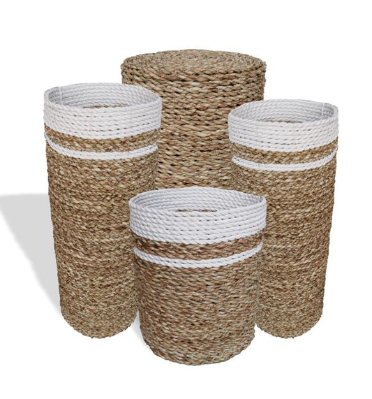 Seagrass Set Mit 2 Vasen Und 2 Körben