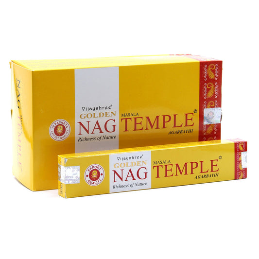 15g Goldener Nag Tempel Räucherwerk