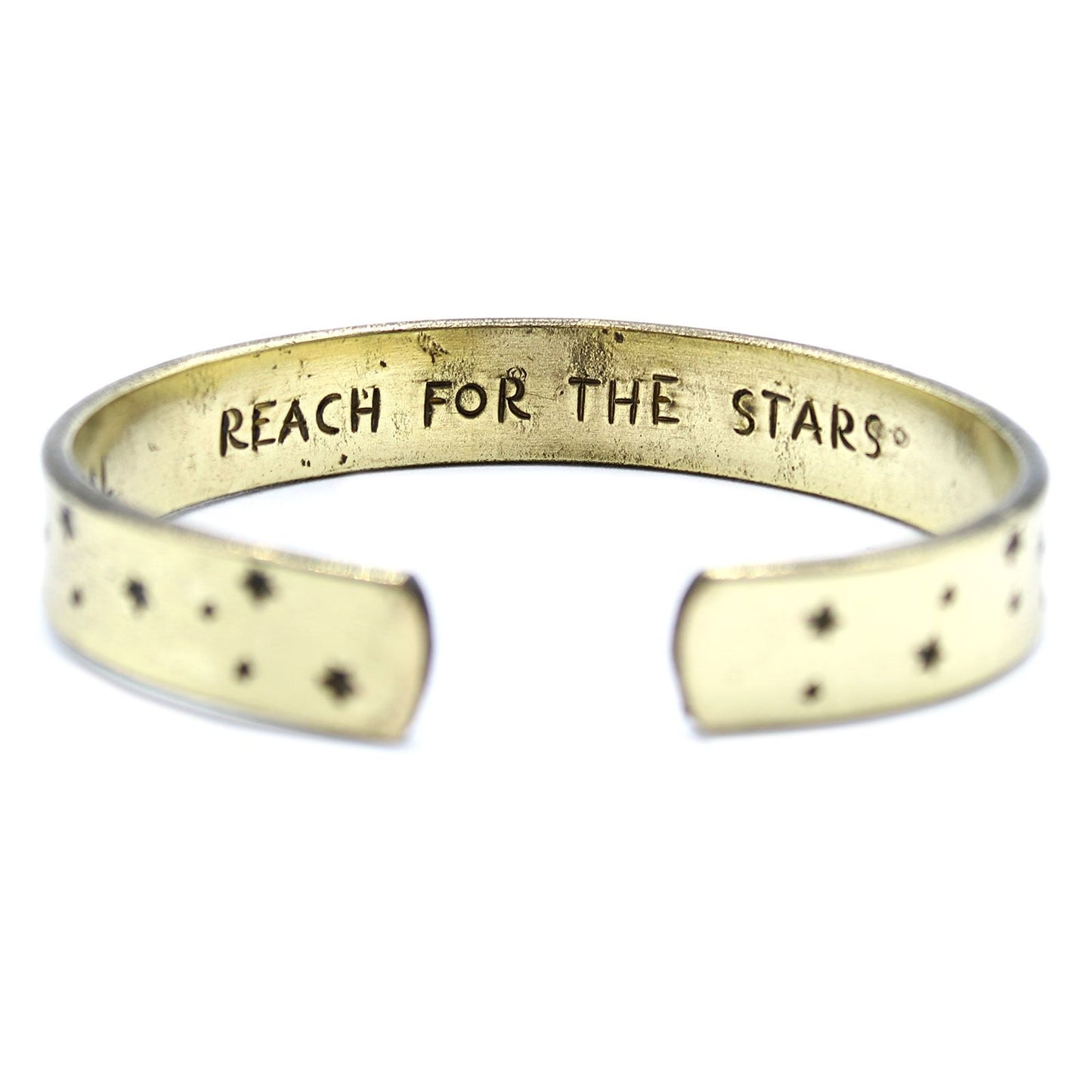 Inspiration Armband - Messing Sonnenaufgang, Galaxie, Sterne, Erde