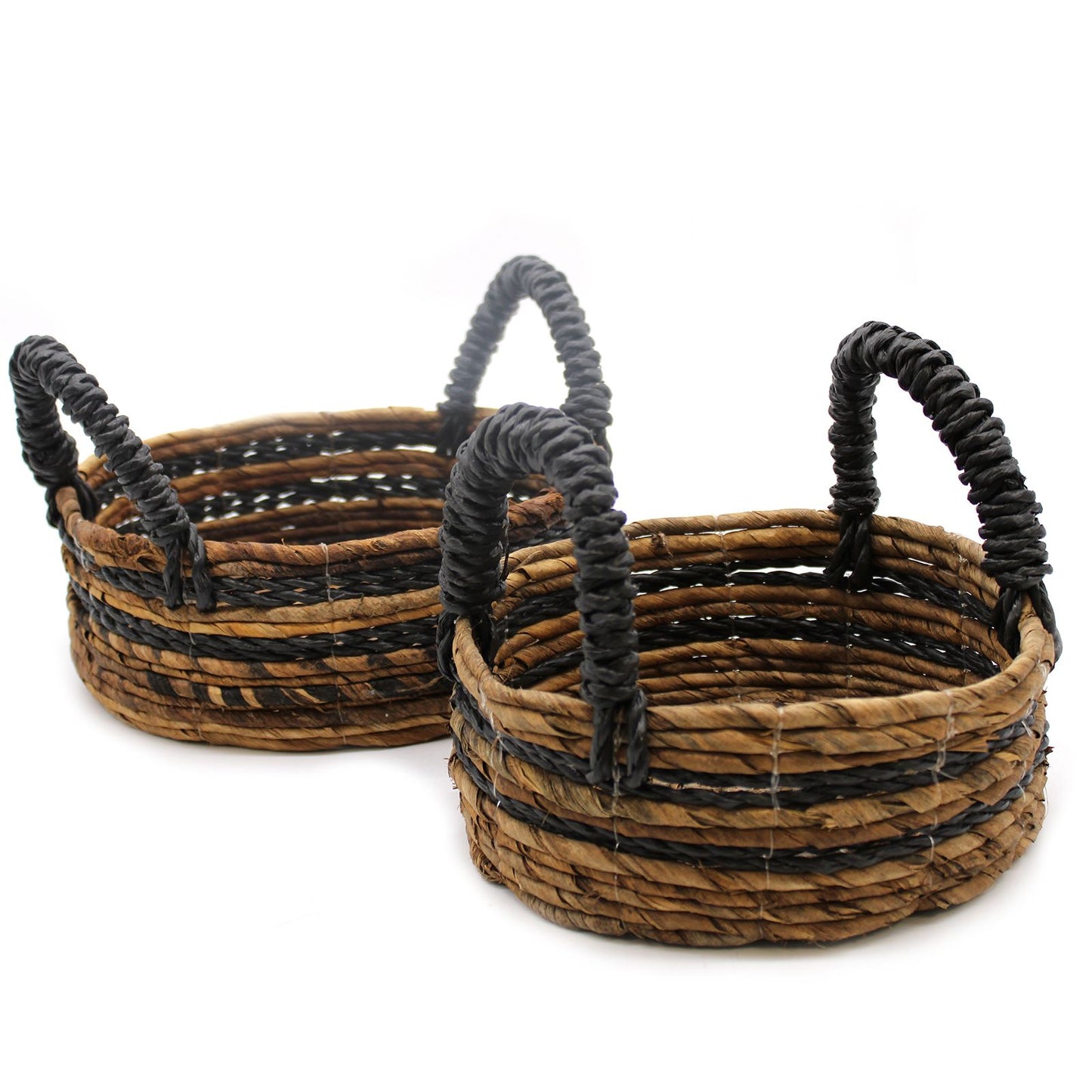 Bananenblatt Und Hitam Raffia Korb Set Mit 2 Stück
