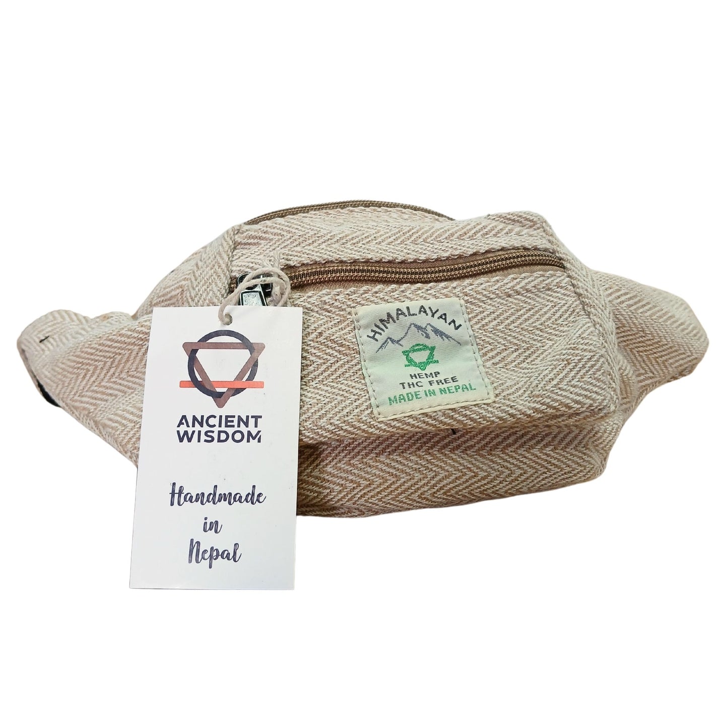 Baumwoll Hanf Stil Gurt Tasche Natur
