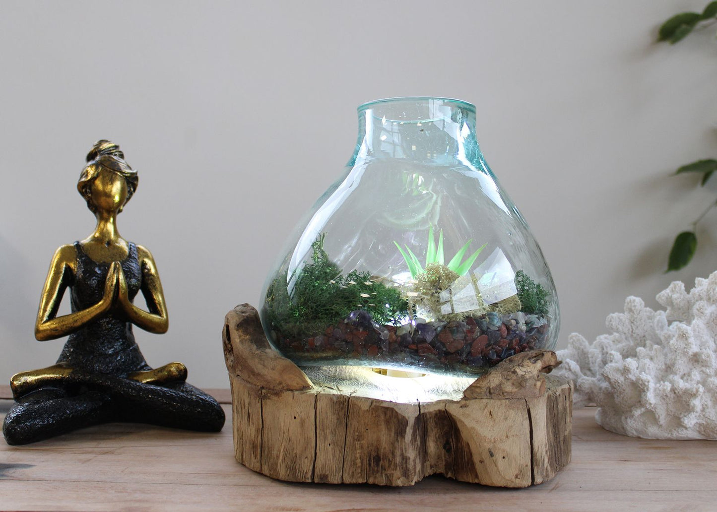 Molten Glass Großer Fisch Tank 32cm