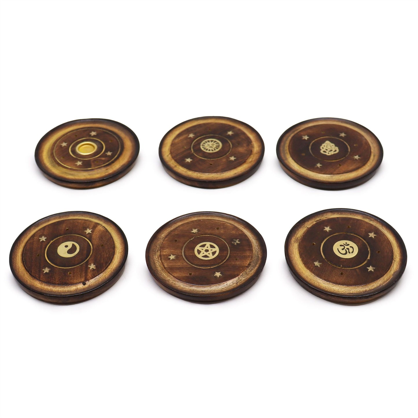 Mango Holz Scheibe 10cm Für Räucherstäbchen Und Kegel