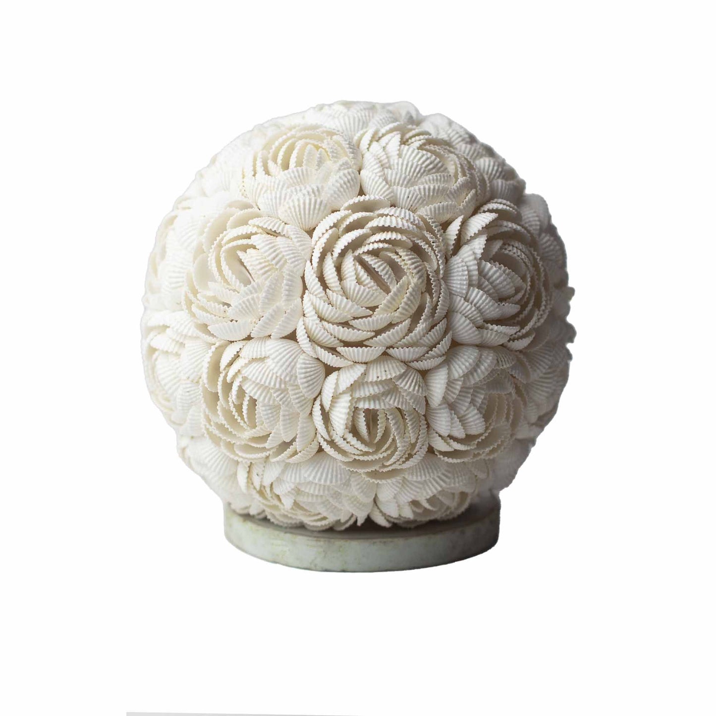 Boho Muschel Lampe Rose Kugel 15cm