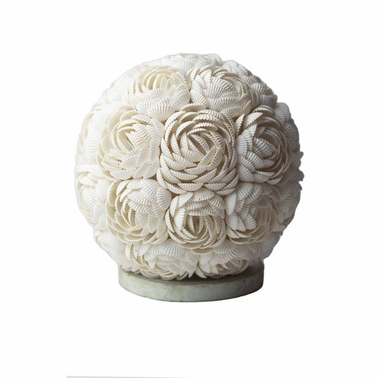 Boho Muschel Lampe Rose Kugel 15cm