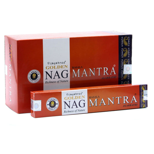 15g Goldener Nag Mantra Räucherstäbchen