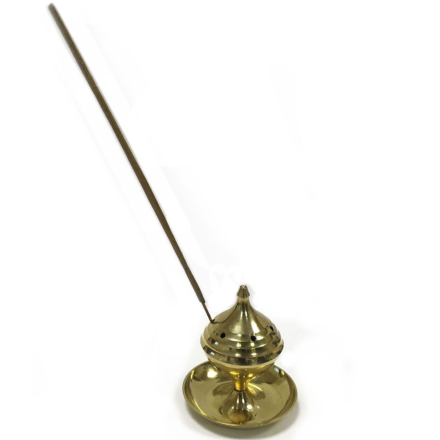 Großer Messing Räucherstäbchenhalter Mit Bildschirm Deckel