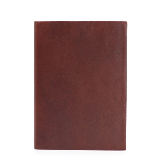 Med Dunkelbraun Tagesnotizbuch - 100 Linierte Seiten - 18x13cm