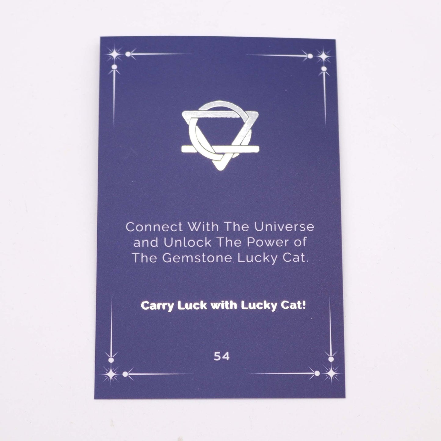 Glücks Katze Aus Edelstein - Amethyst 50x35x25mm