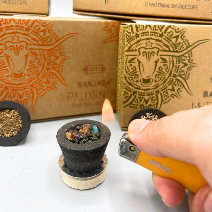 Banjara Harzbecher mit Weihrauch - Sechserpack